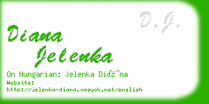 diana jelenka business card